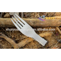 Popular Titanium Folding Fork, horquilla de titanio al aire libre, tenedor de mesa de titanio